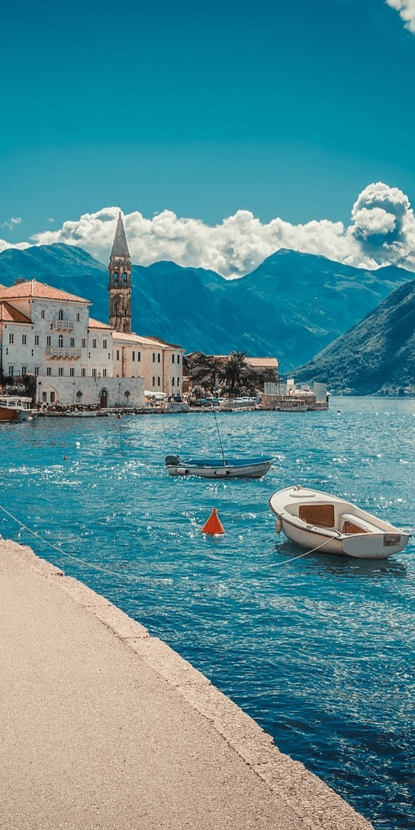 Scooter delivery in Perast, Montenegro